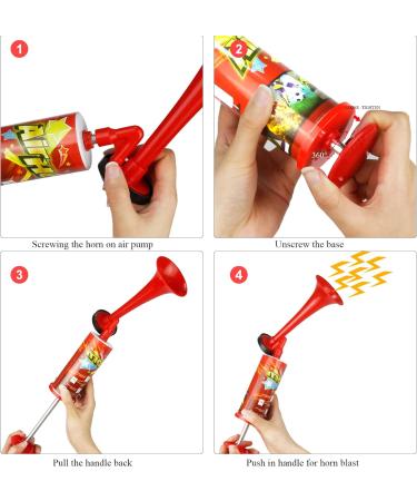 HELESIN Handpush Pump Blast Air Horn - Aluminum Gas-Free Blow Horn for Emergency Warning and Celebrations - 1 PACK - Buy Online on GoSupps.com