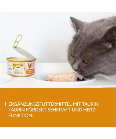 Gimcat Superfood Shinycat Duo Chicken & Carrots - Sugar-Free Cat Food for Adults - 24 Cans (70g Each) - Buy Online on GoSupps.com
