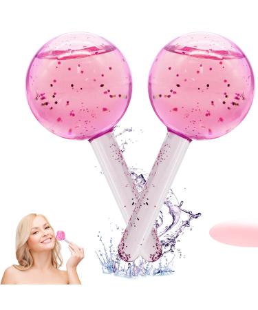 Ice Globes Facial Roller Cold Skin Massagers | Cooling Globes For Face Neck  Anti Aging | Tighten Skin Treatment Reduce Puffiness Ice Globes for Facials  Cooling Facial Tighten Skin Care Tool (Pink)
