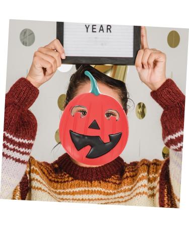 Holibanna 4 pcs Smile Props Halloween Costumes Red Fashion Horror Costume Favors Festival Covers Cosplay Plastic Scary Head Funny Decor Creepy Party Decoration Decorative Pumpkin 25x19cm Red - Buy Online on GoSupps.com