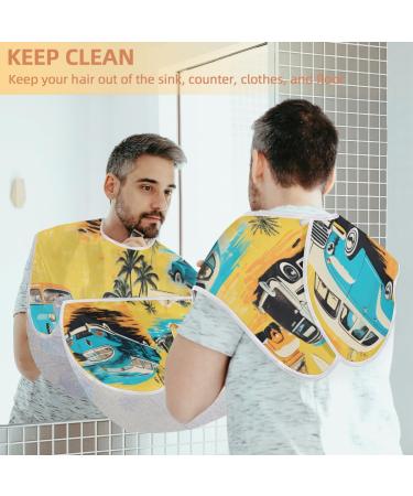 Tropical Landscape Beard Bib Apron - Hair Catcher for Men | Perfect Father's Day & Anniversary Gift - Buy Online on GoSupps.com