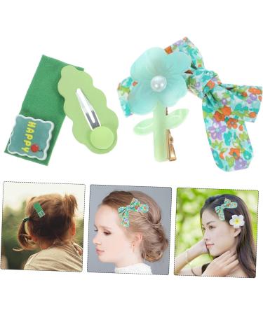 FAVOMOTO 5 Sets Hair Clip Hair Accessories Cute Hair Barrettes Bow Hair Clips Party Hair Clips Girls Suit Pearl Headpiece Clips for Hair Cartoon Hair Clip Little Girl Miss Alligator Clip - Buy Online on GoSupps.com