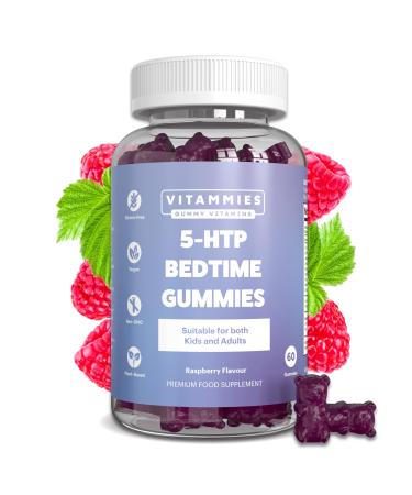 Vitammies 5HTP Sleep Gummies | Bedtime Gummies | 50mg High Strength Night Time Support Supplement | Vegan | Gluten-Free | Magnesium | Chamomile | Lemon Balm | Valerian Root | B6 | Restful Sleep