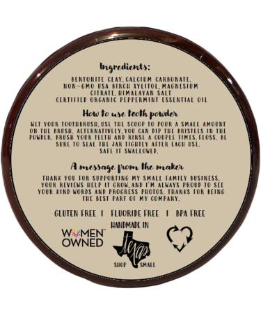 Fluoride Free Remineralizing Toothpaste Powder | Vegan & Gluten Free | Organic Peppermint - 1.5oz | International Shipping Available - Buy Online on GoSupps.com