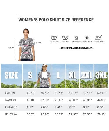 Hispotim Women's Short Sleeve Leopard Print Golf Polo Shirt - Quick Dry Lightweight Workout Top - Buy Online on GoSupps.com