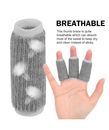 uxcell 10pcs Finger Protectors Splints - Compression Thumb Brace for Trigger Finger | Breathable Elastic Support for Basketball | Large Size 2.2 x 1 - Buy Online on GoSupps.com