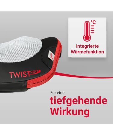 Miniwell Twist2go Casada Shiatsu Massage Pillow with Heating Function - Wireless Neck Shoulder & Back Massager for Home & Office - Buy Online on GoSupps.com