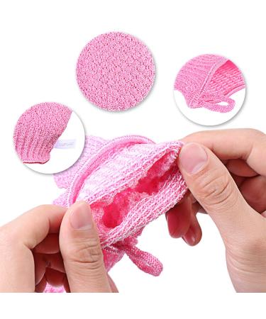 Exfoliating Gloves - Double Sided Scrubbing Bath Gloves for Men Women & Kids | 6 Pairs for Ultimate Skin Care - Buy Online on GoSupps.com