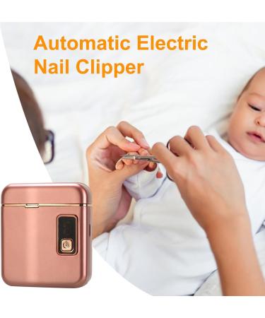 Electric Nail Trimmer | 3 Modes Adjustable Safety Fingernail Trimmer | Manicure Pedicure Tool Safety Cutter & Trimmer with Storage Light for Kids Home Use Rose Gold - Buy Online on GoSupps.com