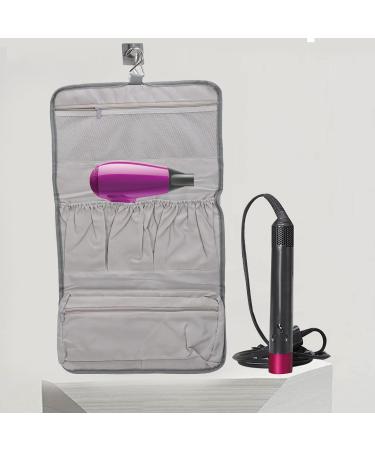 Travel Case Foldable Travel Hair Drye Bag Hair Curler Accessories Storage Carrier CaseBag Portable Multifunctional Travel Organizer Bag with Hook for Hair Dryer Attachments - Buy Online on GoSupps.com
