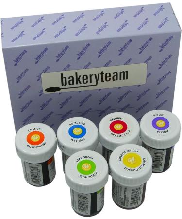 Wilton Icing Colour Gel Paste Rainbow Colours Set with Red No Taste - 6 x 28g pots - Buy Online on GoSupps.com