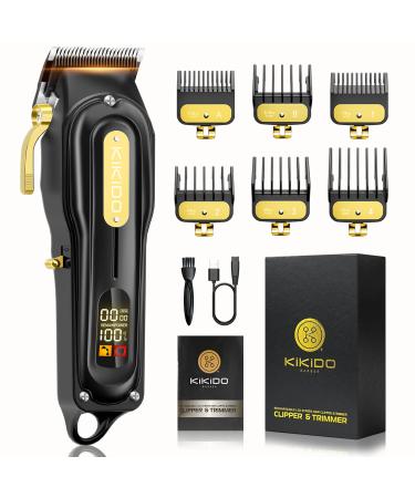 Cordless Hair Clippers for Men Professional Barber Clippers with Rechargeable Beard Trimmer for Hair Cutting Set & Large LED Display for Men Gifts