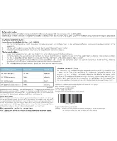 Planet Sensitive Non-Alcoholic Disinfectant - 6x1L Spray for Hands Skin & Areas | Halal & Kosher | Effective Against Bacteria Viruses & Mold - Buy Online on GoSupps.com