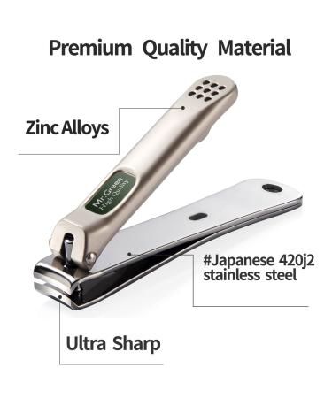 MR.GREEN Nail Clippers for Thick Nails - Professional Stainless Steel Cutter for Men and Women - Sharp and Durable (M-1114plus) - Buy Online on GoSupps.com