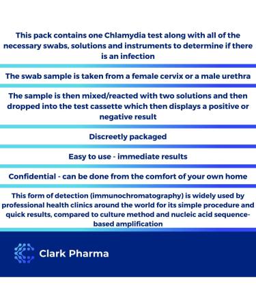 Chlamydia Home Test Kit - Rapid STD STI Self Testing for Men and Women - Urethral or Cervical Swab - Chlamydia Trachomatis Antigen Detection - Buy Online on GoSupps.com