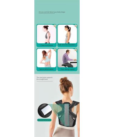 Back Brace Posture Corrector for Men & Women | Adjustable X-Large Comfort Support for Upper & Lower Back Pain Relief - Buy Online on GoSupps.com