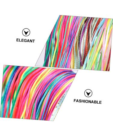 minkissy 7 Sets Colored Hair Rope Braided Hair Scrunchies Ties Ribbon Elastic Hair Ropes Hair Tinsel Ribbon for Hair Hiphop Hair Tie Braid Headdress Molding Line Hip Hop Child Polyester - Buy Online on GoSupps.com