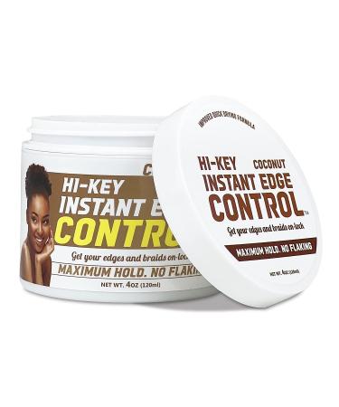 Hi-Key Instant Control Edge & Braid Gel Max Hold 4 oz (Coconut) - No Flaking - Pack of 1 - Buy Online on GoSupps.com