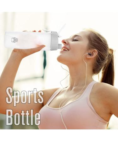 BONMIXC Tritan Protein Shaker Bottle 28oz - BPA/BPS/BPF Free Sports Cup with Mixer - Frosted White - Buy Online on GoSupps.com