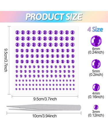 2310 Self-Adhesive Glittering Stones - Colorful Acrylic Street Stones for Makeup Nail Art & Holiday Decor with Tweezers - Buy Online on GoSupps.com