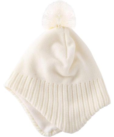 Home Prefer Toddler Beige Fleece Knit Beanie Hat 2-5T | Kids Winter Earflap Hat - Buy Online on GoSupps.com