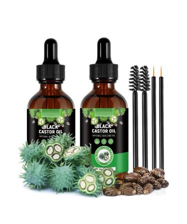 Jamaican Black Castor Oil 100% Pure Natural Organic Cold Pressed Unrefined Castor Oil for Hair Growth Skin Care Stimulate Growth for Eyelashes Eyebrows Hair(4.04 fl oz)