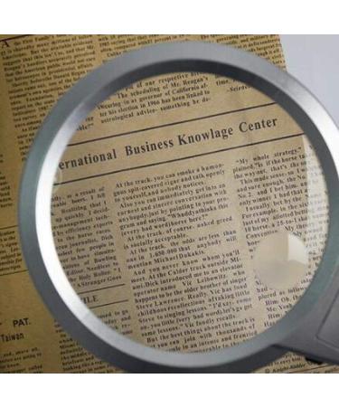 Magnifying Glasses Vision aids 2X 6X Magnifiers Desktop Hd Double Lens with Led Lights Old Man Reading Mobile Phone Repair Magnifying Glass Silver Stationery Office Supplies 1PCS Journey - Buy Online on GoSupps.com