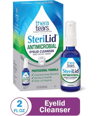 TheraTears SteriLid Antimicrobial Eyelid Cleanser 2 Fl Oz - Gentle Facial Wash - Buy Online on GoSupps.com