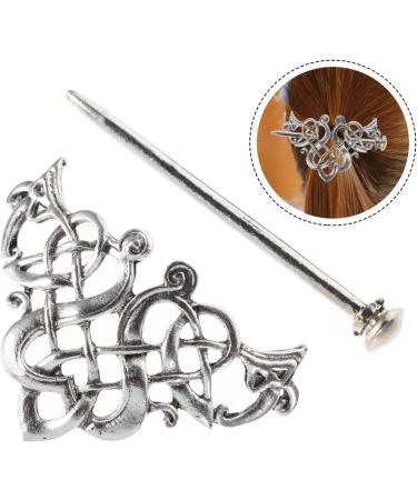 MERRYHAPY Hairpin Hair Barrettes for Hair Accessories for Women Dragon Viking Hair Clip Hair Accessories for Girls Simple Hair Stick Girls Hair Sprout Clips Chopsticks Miss Folk-custom Alloy - Buy Online on GoSupps.com