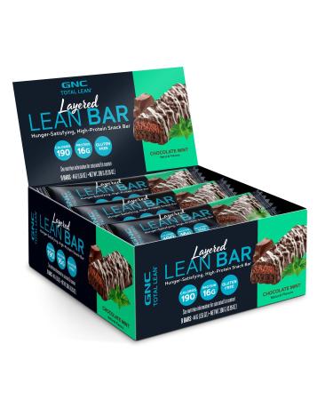 GNC Total Lean Layered Lean Bar - Chocolate Mint (9 Bars)