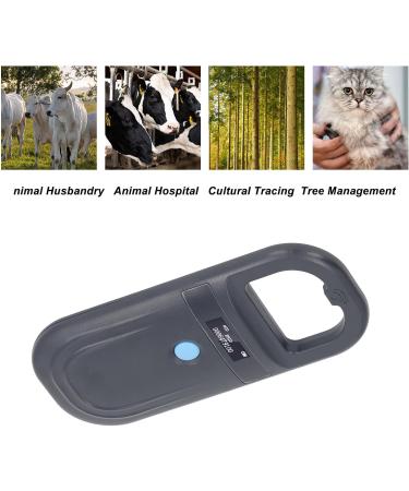 Portable Pet ID Microchip Reader | 134.2kHz Black Rechargeable Animal Chip Scanner | Pet Tag Scanner for Global Shipping - Buy Online on GoSupps.com