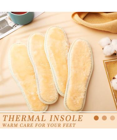 4 Pairs Women s Sheepskin Insoles - Size 8-9 Faux Wool Boot Inserts for Cozy Comfort - Fluffy Replacement Insoles for Men & Women - Buy Online on GoSupps.com
