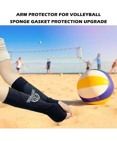 Volleyball Arm Protection Sleeves - 2 Pairs with Protective Pads & Thumb Hole for Men & Women | Forearm Training Accessories - Buy Online on GoSupps.com