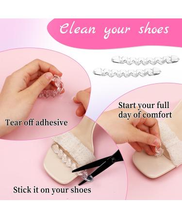 Invisible Anti-Slip High Heel Pads | Silicone Forefoot Grips for Women | 2 Pairs Non-Slip Clear Toe & Heel Straps - Buy Online on GoSupps.com