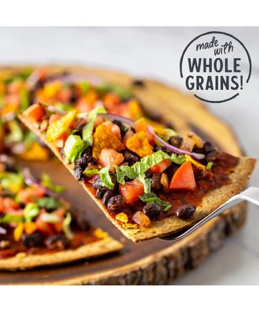 Angelic Bakehouse Flatzza 14oz Pack of 3 - Sprouted 7-Grain Flatbread Pizza Crust - Vegan, Kosher, Non-GMO - 6 Crusts - Buy Online on GoSupps.com