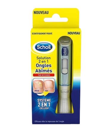 Scholl 2-in-1 Nail Treatment Solution Damaged by Mycosis - Results in 2 Weeks - Easy to Use - Penetrates and Treats at Source