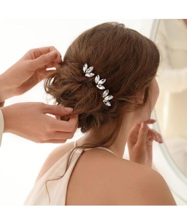 10-Piece Gold Crystal Wedding Hair Pins for Bride & Bridesmaids - Buy Online on GoSupps.com