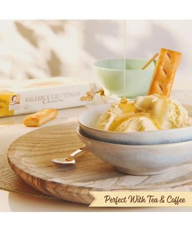 Millefoglie D'Italia Classiche by Matilde Vicenzi | Gourmet Italian Puff Pastry Cookies | 4.41oz Tray of 8 | All-Natural, Kosher, Dairy | Made in Italy | 1 Count (Pack of 4) - Buy Online on GoSupps.com