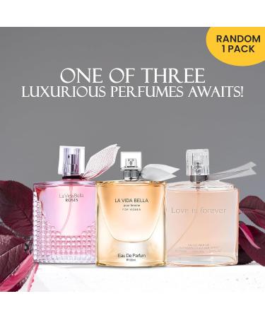 La Vida Perfume for Women Eau De Parfum-Amber Floral Jasmine Bourbon Vanilla & Woods Oriental-Floral Fragrance with a Modern Twist Elegant 100ml Bottle with Box Package(Random 1PCS) La Vida 3.4 Fl Oz (Pack of 1) - Buy Online on GoSupps.com