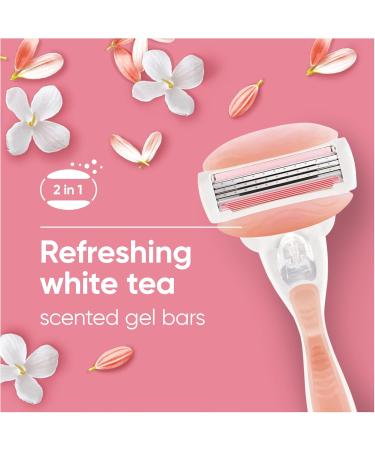 Gillette Venus Comfortglide Spa Breeze 10-Pack Women's Razor Blades with 3 Built-in Blades for a Smooth Close Shave - Buy Online on GoSupps.com