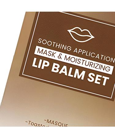  Jingmiger Lip Balm Pack | Moisturizing Cream Kit Flavored Lip Balm with Face Mask For Travel Trips Holidays Valentine's Day Makeup Facial Pores - Buy Online on GoSupps.com