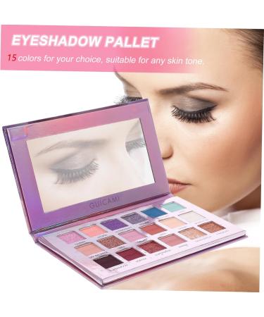 VINTORKY 1pc 15 15 Colors Eye Shadow Plate Shadow Powder Cosmetic Eye Shadows Makeup Eyeshadow - Buy Online on GoSupps.com