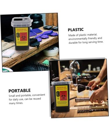 Minkissy 6 STK Blade Storage Box - Razor Dispenser Case for Hairdressers | Plastic Design & Convenient Storage - Buy Online on GoSupps.com