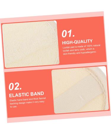 Buy Minkissy Loofah Facial & Body Cleansing Sponge Pad | Exfoliating Makeup Applicator & Bath Scrubber | Yellow 8x8x0.6cm - International Shipping Available - Buy Online on GoSupps.com