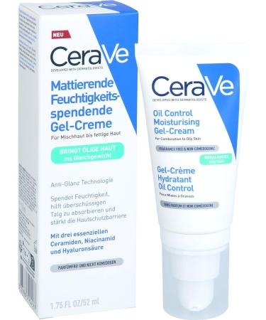 CeraVe Mattifying Moisturizing Gel Cream for Oily and Greasy Skin - With Hyaluronic Acid Ceramides and Niacinamide - Hy - Buy Online on GoSupps.com