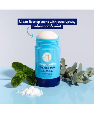 Megababe Daily Deodorant - Aluminum-Free All Natural Geo Deo with Multi-Minerals 2.6 oz - Buy Online on GoSupps.com
