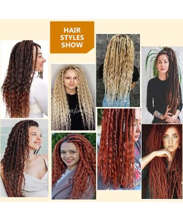 Handmade Honey Blonde to Blonde Boho DE Dreadlock Extensions - 24in, 10 Strands - Buy Online on GoSupps.com