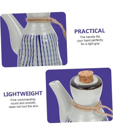 Zerodeko 2pcs Ceramic Soy Sauce Pot Seasoning Container Shoyu Dispenser Sauce Container Soy Sauce Dispenser Syrup Ceramic Soy Sauce Container Syrup Dispenser Oil Storage Tank Ceramics Wood 7X7X12CMx2pcs Assorted Colorx2pcs - Buy Online on GoSupps.com