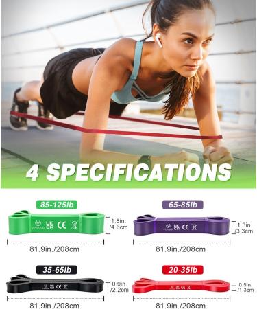 Victoper Resistance Bands Set - Men & Women Exercise Bands for Strength Training - 4 Levels - Fitness, Yoga, Pilates - Buy Online on GoSupps.com