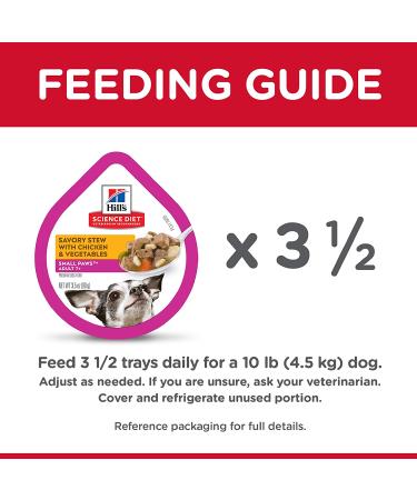 Hill's Science Diet Wet Dog Food Adult 7+ Chicken & Vegetables Stew 3.5oz (12 Pack) for Senior Dogs - Buy Online on GoSupps.com